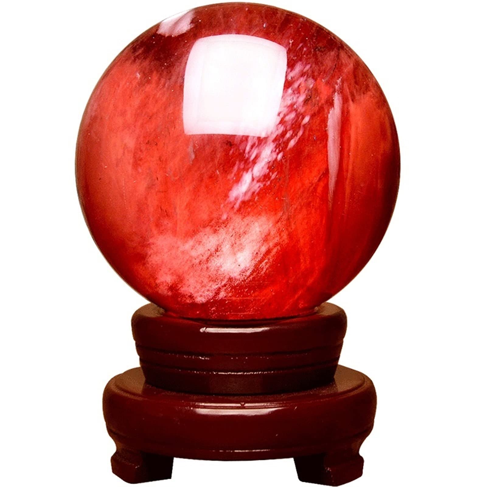Boule de cristal magique rouge : sublimez votre salon avec le Feng Shui