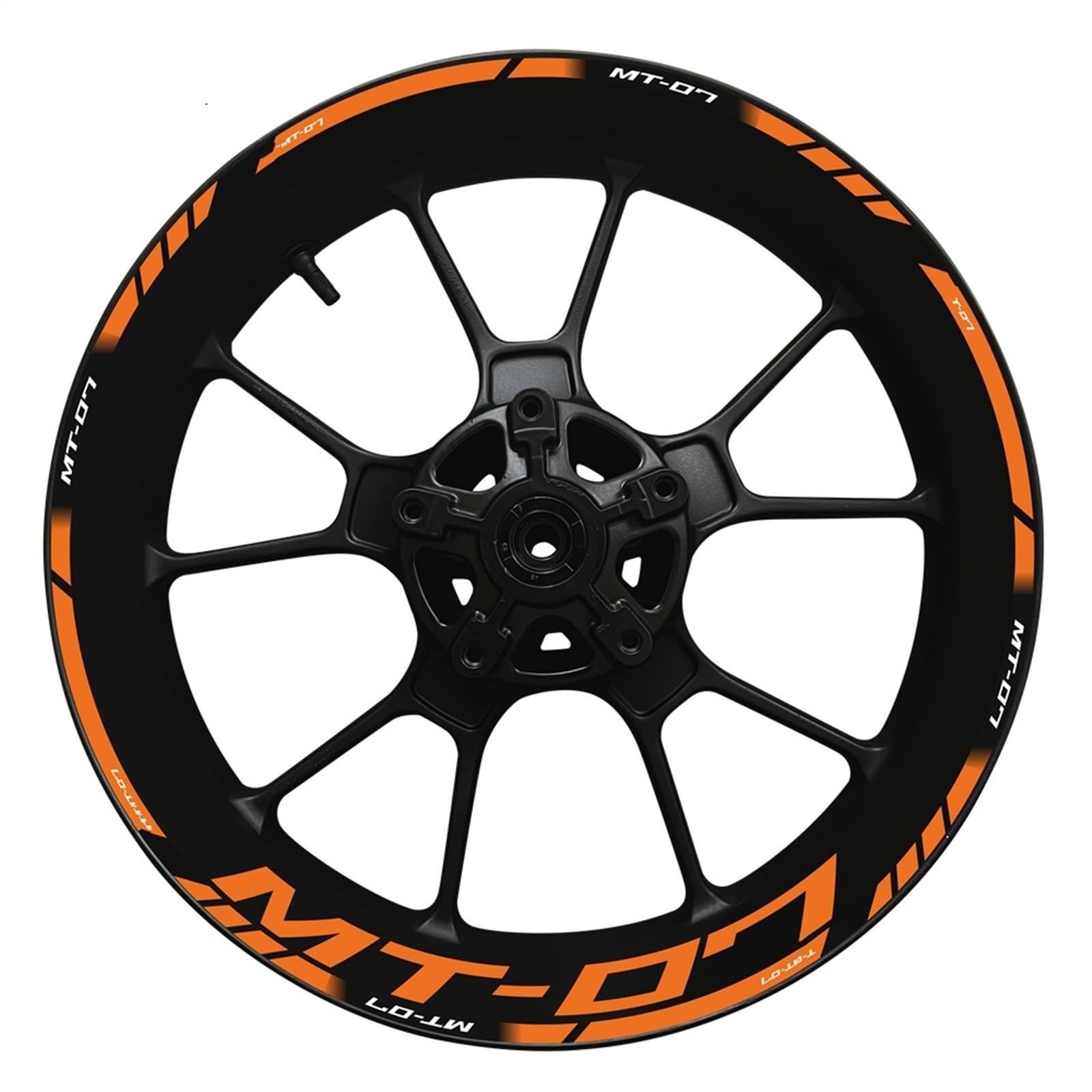 Motorcycle Wheel Hub Decal Decoration Set Rim Reflective Stickers for Yamaha MT07 MT 07 MT-07 2022 Decorative(Color24)