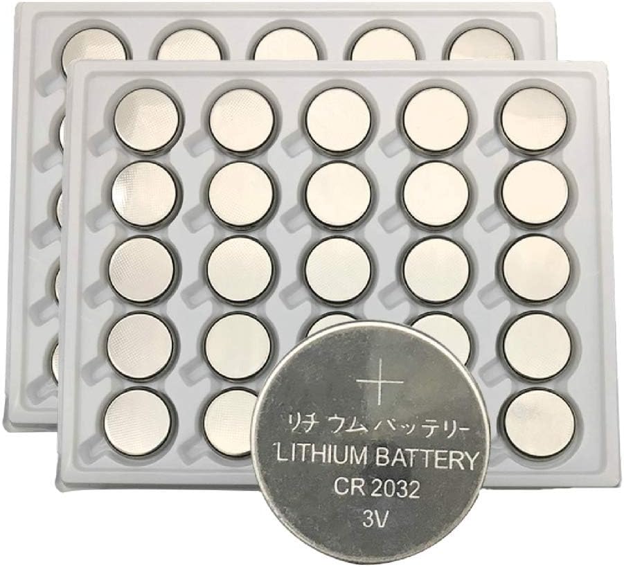 CR2032 3V 2032 Lithium Button Cell Battery (50 Count)