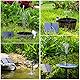 AISITIN DIY Solarbrunnen für Draussen, 10W Falten Solar Teichpumpe mit verstellbarem Ständer Solar Springbrunnen für Außen mit 4 Fontänenstile Solar Wasserpumpe für Garten, Teich, DIY-Wasserspiel