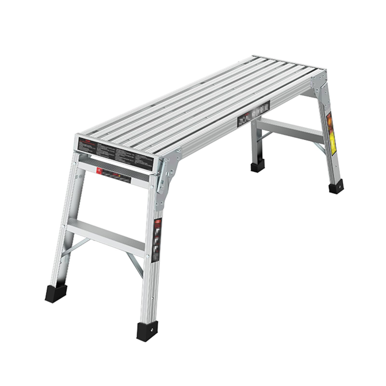 Plataforma de Trabajo Portátil Multifuncional de Aluminio,Plataforma de andamio,Plataforma de trabajo de aluminio para limpieza de techo,pintura y lavado de automóviles,carga má(Size:39.3*11.8*19.6in)