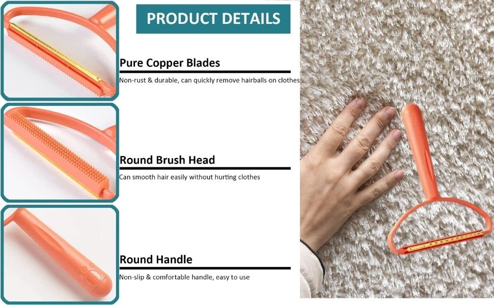 Image of SIDDHI VINAYAK Creation Portable Lint Remover Pet Fur Remover Clothes Fuzz Remover Quick Epilator Shaver for Removing Dust Perfect for Clothing, Furniture, Couch Carpet (Lint Brush) Pack of 1