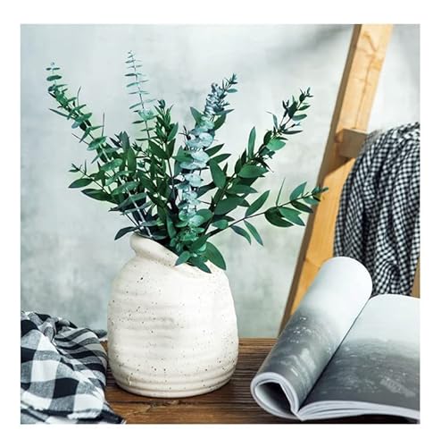 20+ Small Branches Dried Eucalyptus Preserved Greenery Stems,7-14 Pcs 17'' 4Oz Natural Real Eucalyptus Bundles For Shower,Gift For Mother,Green Leaves Plant For Arrangement,Wedding,Home,Office Decor #TOP7