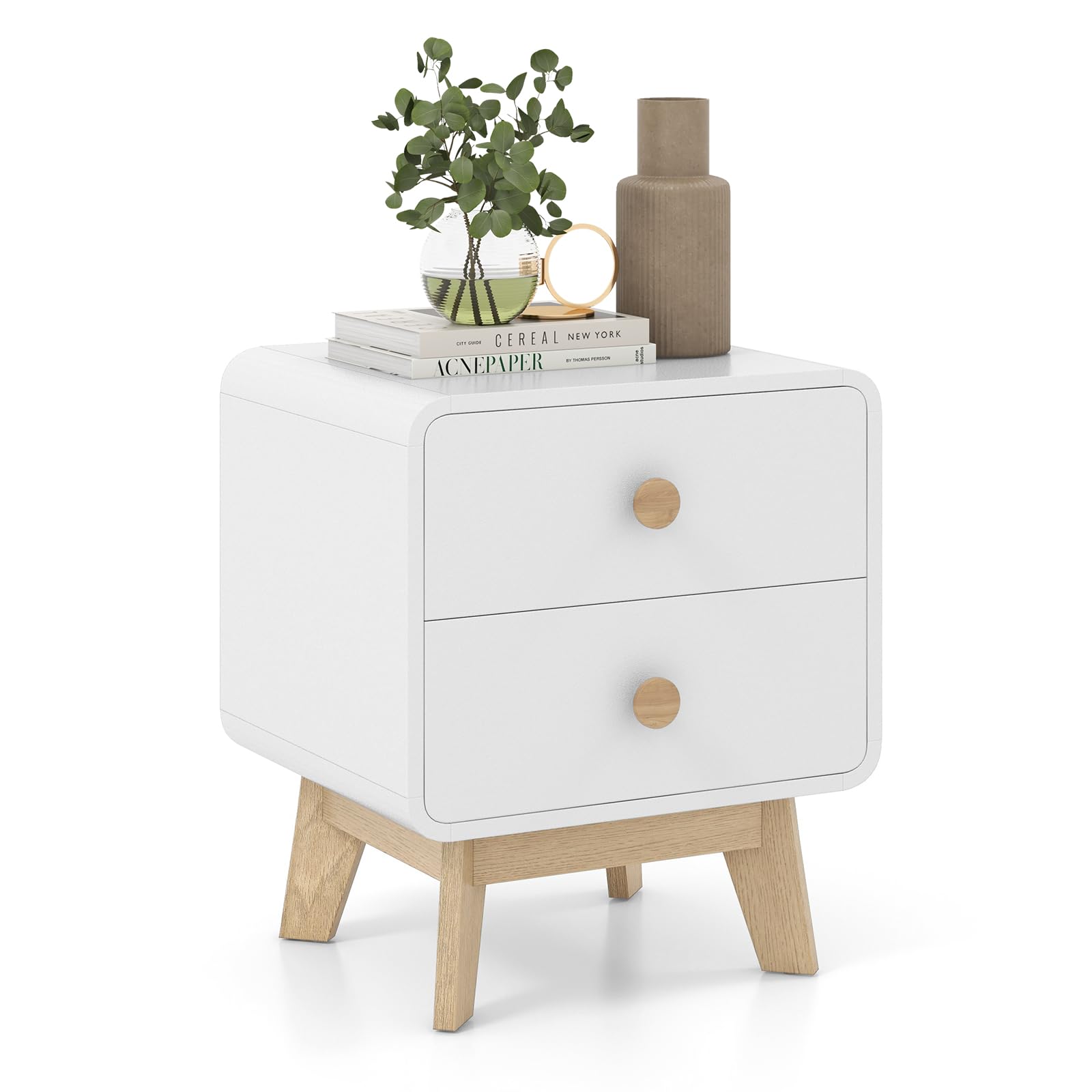 ボトムス apolina 12-18m Amazon.com: Giantex Night Stand with 2 Drawers, Mid Century
