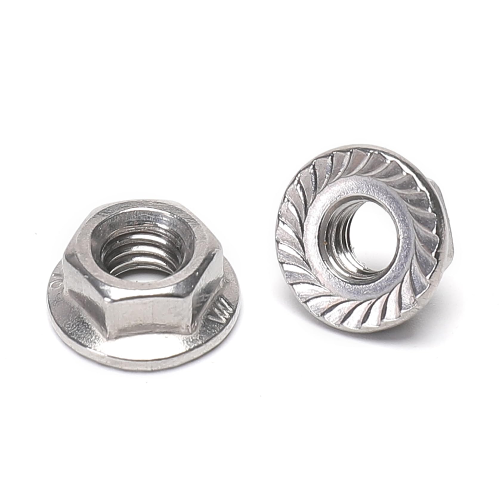 Stainless Steel Flange Nuts - 25 Pack M8 -5