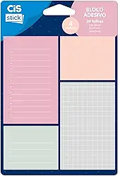 CIS Trend ST0202 Bloco Adesivo 4 modelos - 20 folhas por bloco