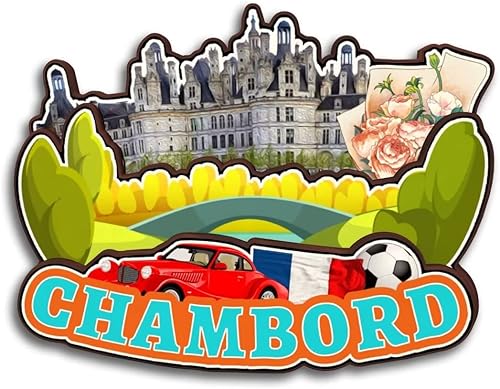 Miniatura 16 de Blois Centre-Val de Loire Francia - Imán de madera para nevera, colección 3D, hecho a mano, viajes, ciudad, recuerdos, nevera, regalo