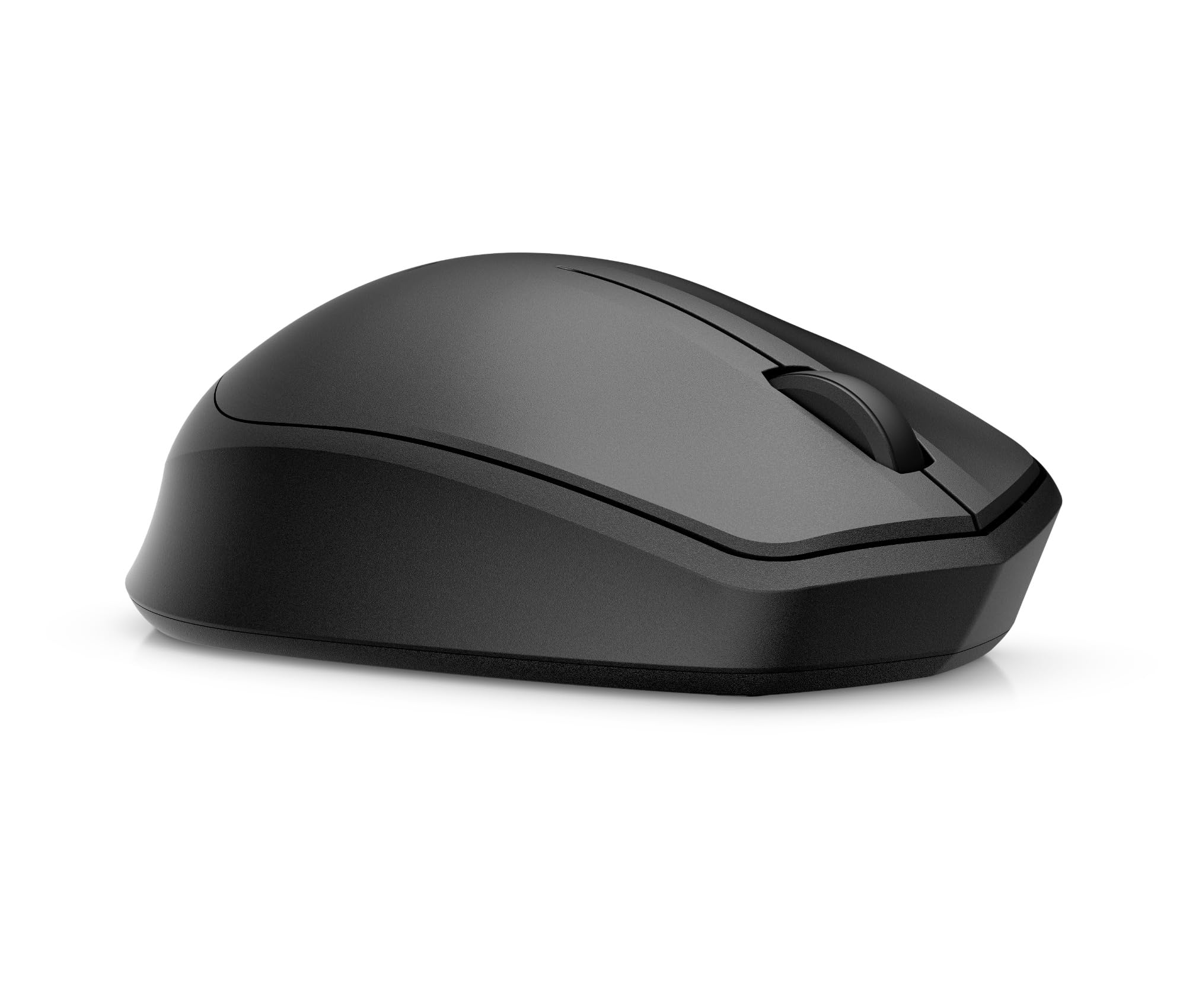 HP 280 - Ratón Inalámbrico Silencioso (2 Botones y Rueda Desplazable, Tecnología LED Azul, USB-A, Batería dura hasta 18 Meses, Windows), Color Negro