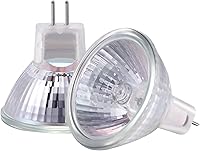 Vista 4 de Mudder 10 bombillas halógenas Mr11 de 12 V FTD, focos halógenos GU4 con base de dos pines, cubierta de vidrio, luz blanca cálida de 2700 K