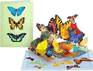 Lovepop Everyday Pop-Up Card for Her and Him - 3D Greeting Cards for Boys, Girls, Men, Women - Butterflies in Flight - 5" x 7" Card - Blank Notecard & Envelope Included