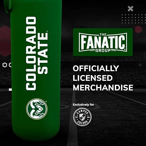 Miniatura 5 de Campus Colors Botella de agua de acero inoxidable de la NCAA, tapa giratoria, 24 onzas, clip de transporte, mantiene tus bebidas calientes o frías