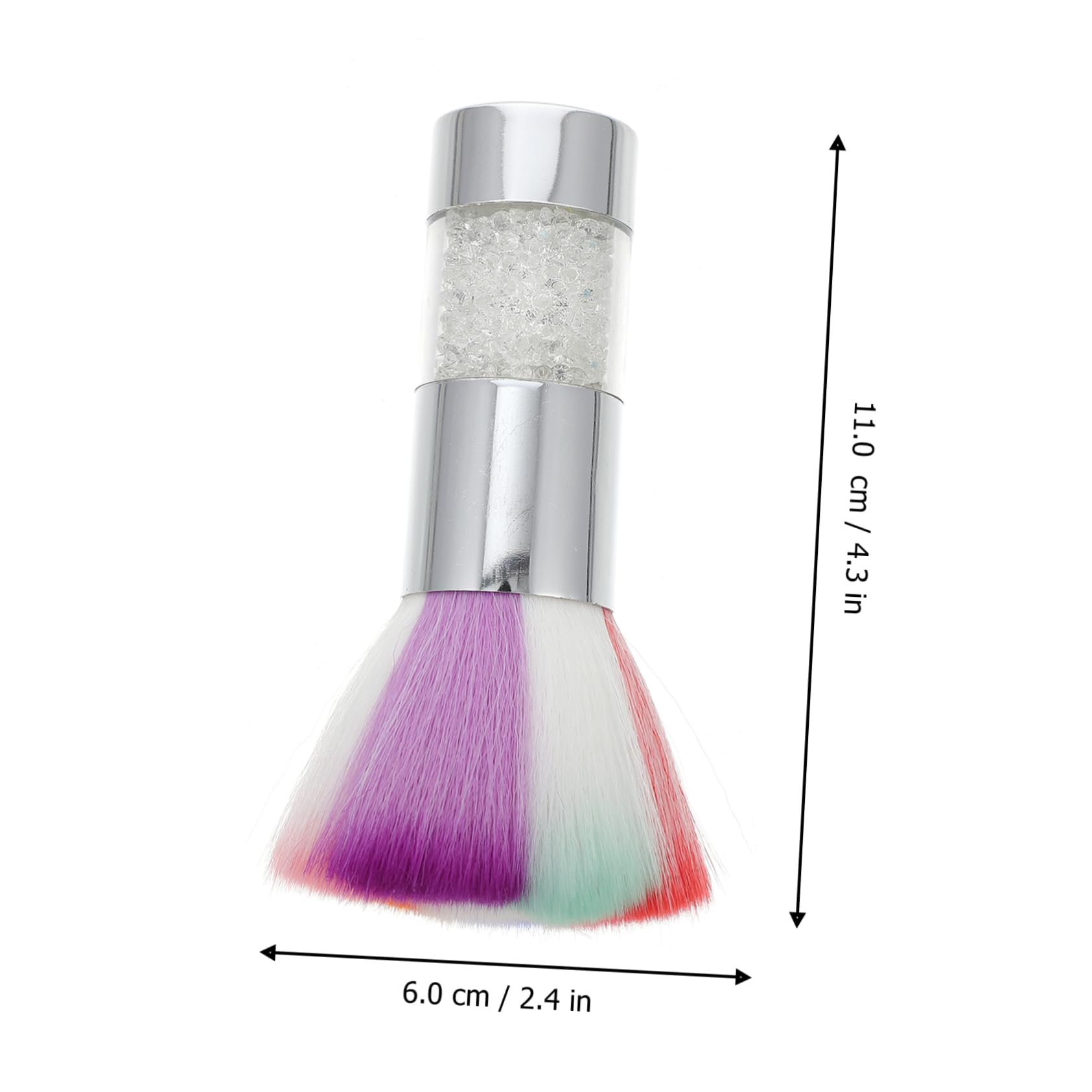 FRCOLOR 3pezzi Spazzola Per Unghie Gel Spazzola Per Rimozione e Applicazione Glitter Per e Domestico