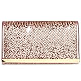 clutch rot glitzer kleine elegante Glitzer Clutch Abendtasche mit Glitzer Snake-Print Oberfläche