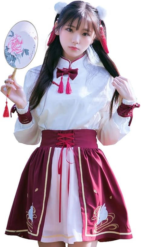 Amazon Cospland 漢服 ワンピース コスプレ 仙女 衣装 女性 大きいサイズ 上着 スカート M 赤 コスプレ 仮装 通販 Amazon Cospland 漢服 ワンピース コスプレ 仙女 衣装 女性 大きいサイズ 上着 スカート M 赤 コスプレ 仮装 通販