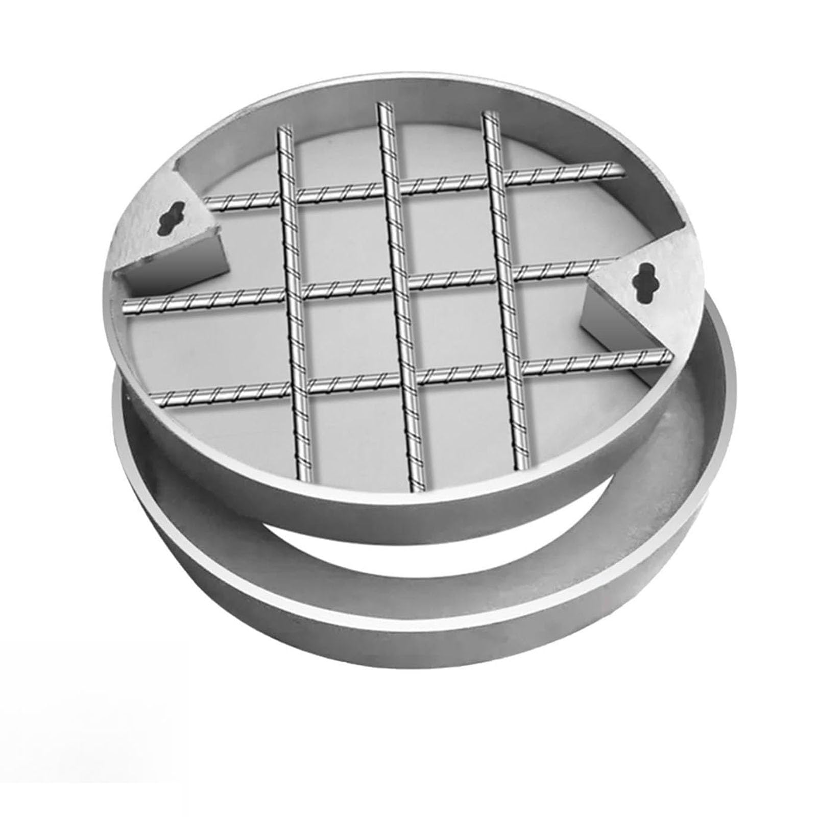 Tapa de alcantarilla redonda invisible para ocultar registros de patio