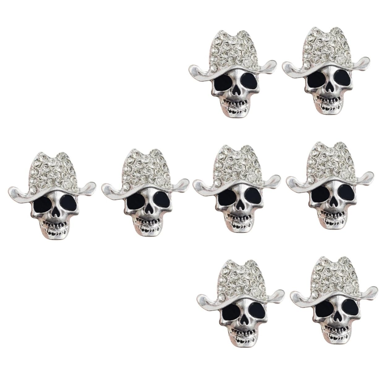 SOLUSTRE 8pezzi Clip Per Auto Con Design Teschio Decorazione Per Bocchetta Aria Profumatore Per Interni Auto Accessori Di Halloween Per Amici e Famiglia