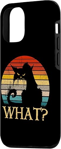 Miniatura 5 de iPhone 11 Pro Max Retro Vintage Cat What Divertida camisa de gato negro funda de gato asesino