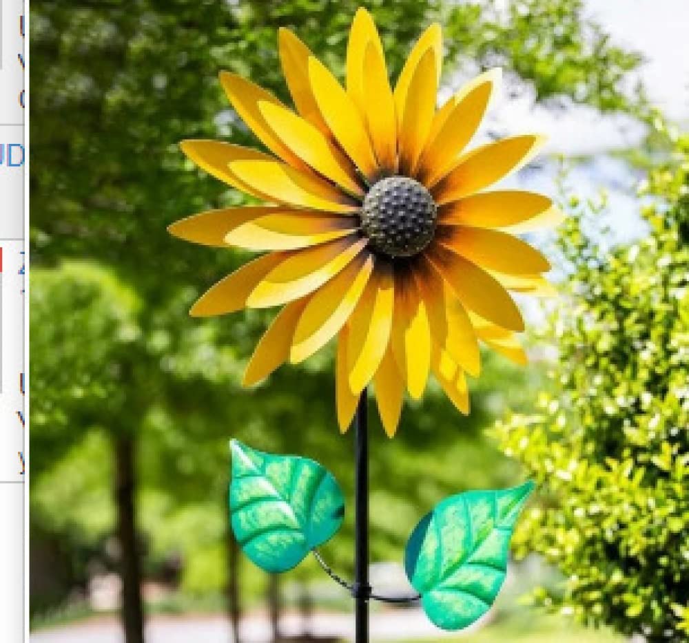 YXSH Girasol Jardín Al Aire Libre Giratorio Molino De Viento De Hierro Forjado Girasol Molino De Viento Molino De Viento De Hierro Forjado