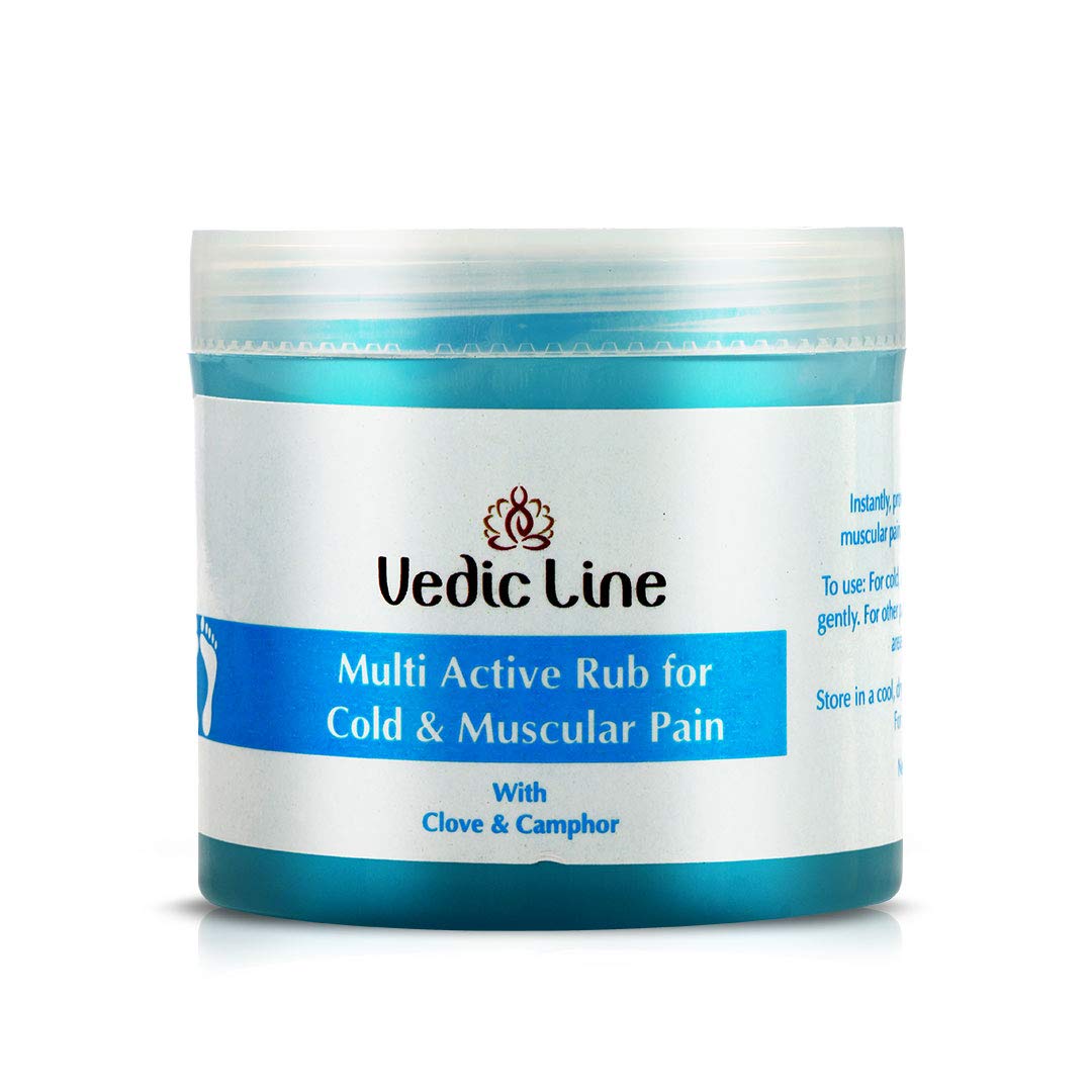 Vedicline Multi Active Rub For Cold & Muscular Pain Relief Rub Reduce Pain With Camphor, Tea Tree Oil, Clove For Pain & Restoration of skin, 100ml (B00APY621M) Amazon Price History, Amazon Price Tracker
