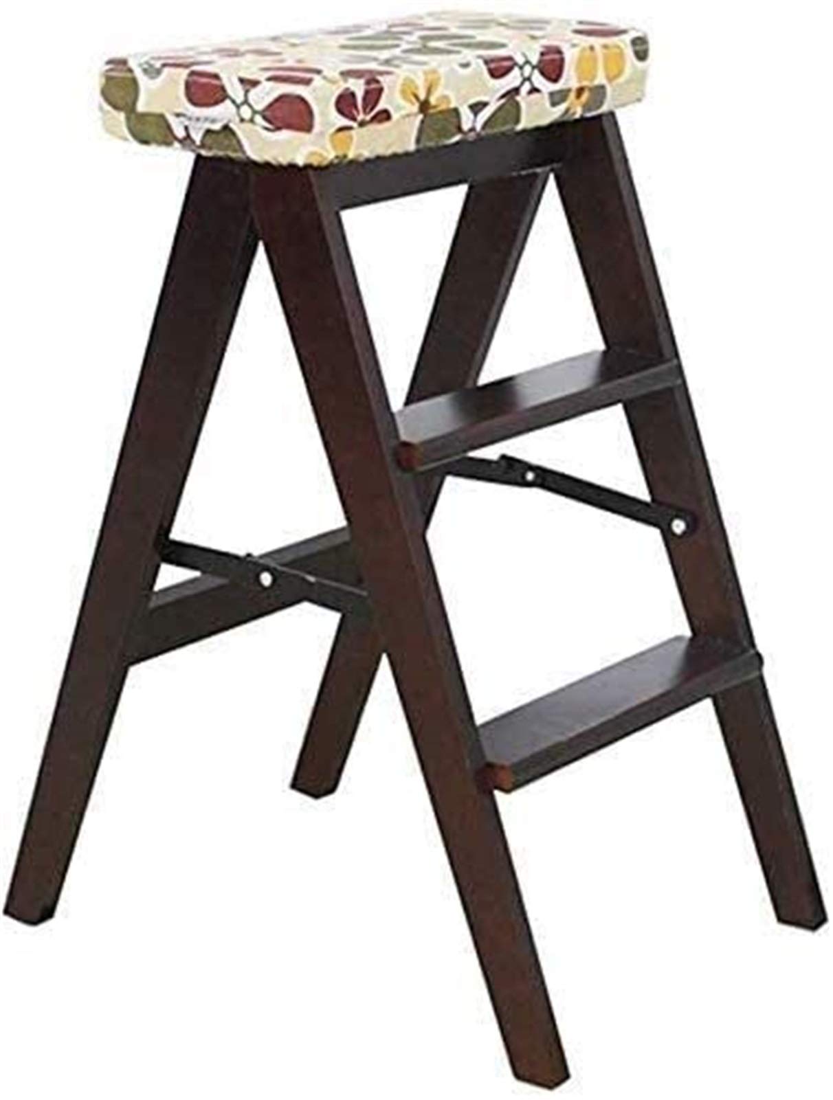 Escabeau pliant 3 marches en bois pour atteindre facilement les placards hauts