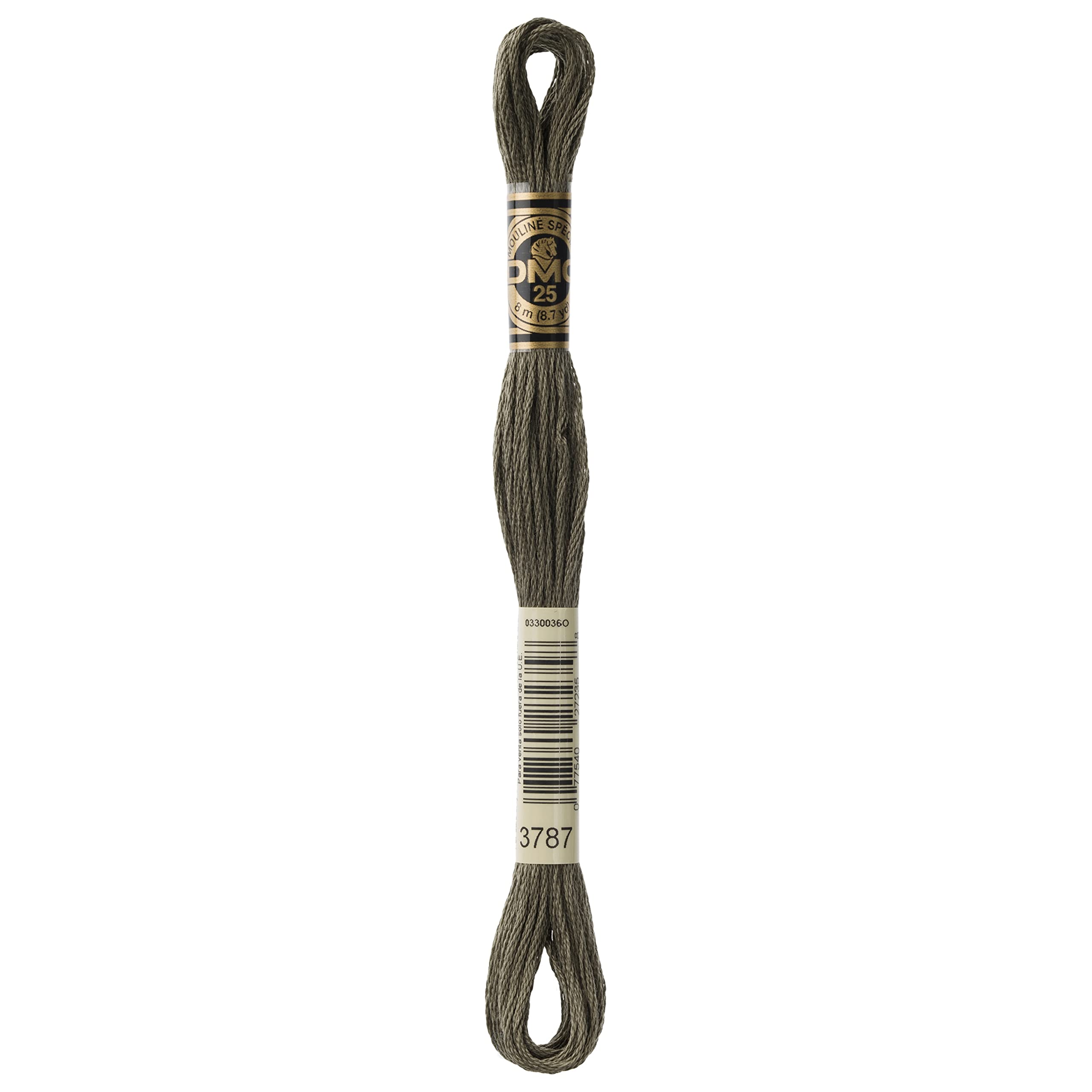 DMC 6-Strand Embroidery Cotton Floss, Dark Brown Grey
