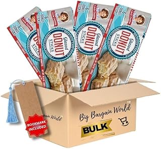 Glazed Donuts Stick Pack, 4 Count, 10 Ounces Each, Includes Bonus Bookmark