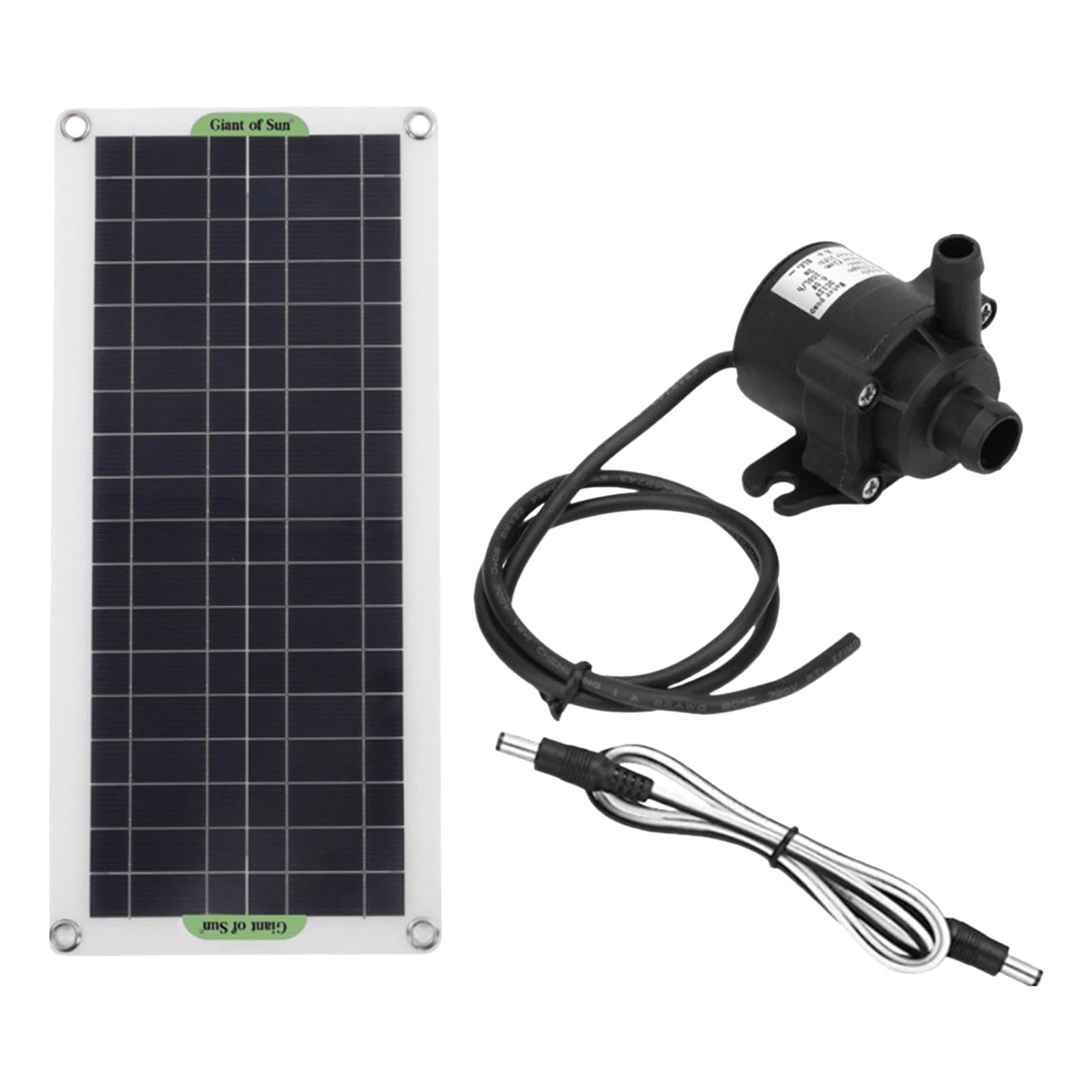 Skkwjege Black Solar Water Pump Fountain Pump 12V For Bird Bath Fish Tank Patio