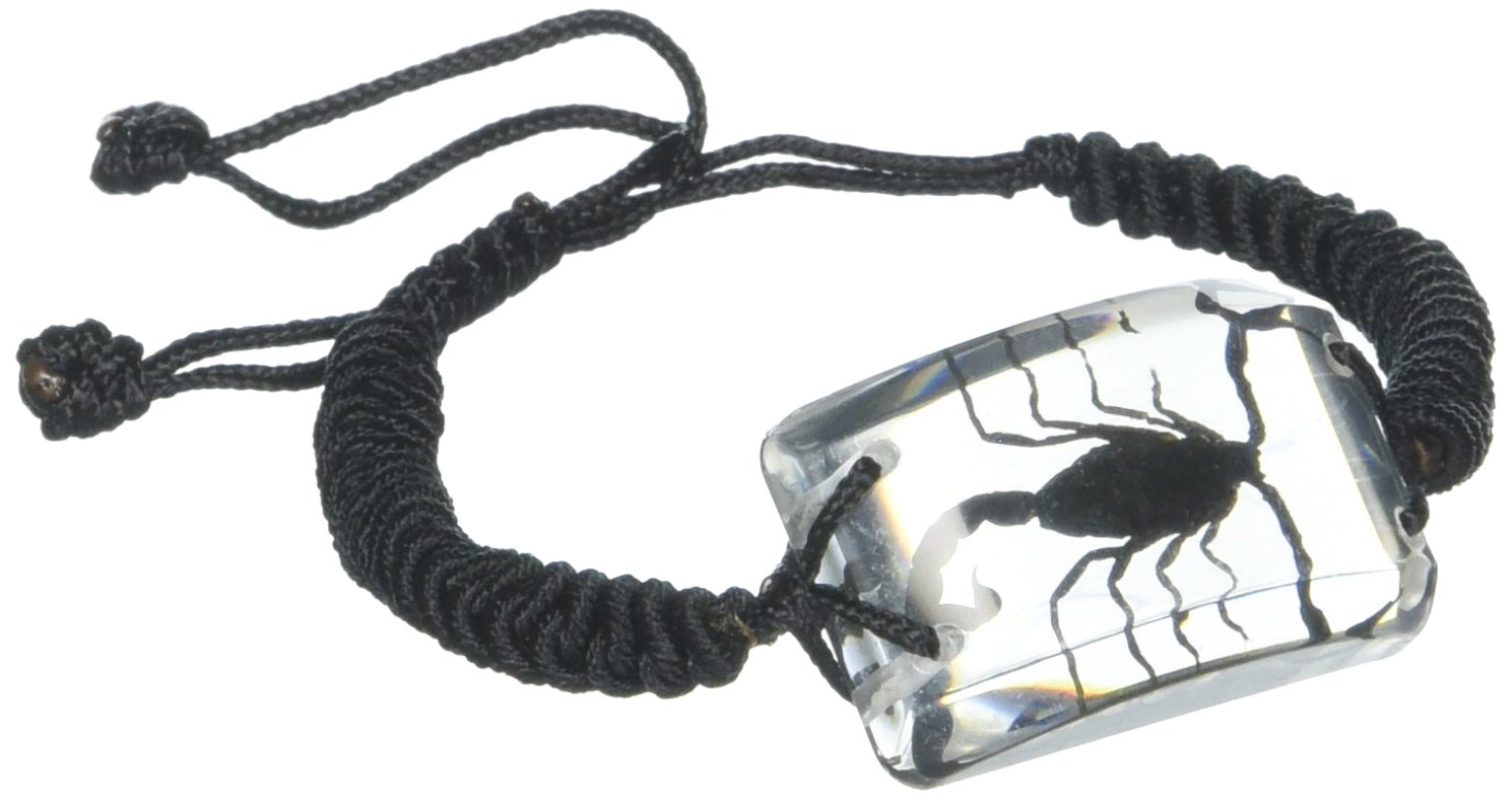 REALBUGBlack Scorpion Bracelet, Clear