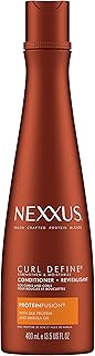 Nexxus Curl Define Moisturizing Conditioner for curly and coily hair with Marula Oil hair conditioner for strengthening and moisturizing curls 400 ml (Pack of 1)