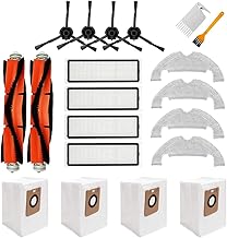 Accessory Kit for Dreame Bot Z10 Pro L10 Plus Vacuum Cleaner, 20 Pieces Set, 2 Removable Main Brushes, 4 HEPA Filters, 4 Side Brushes, 4 Wipes, 4 Dust Bags, 2 Cleaning Brushes