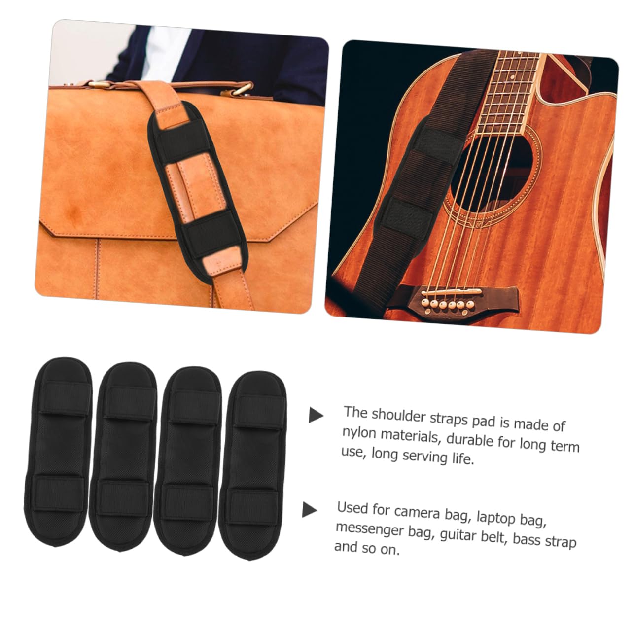 DOITOOL Backpack Shoulder Pads 4-Piece Set Wear-Resistant Shoulder Strap Pads for Decompression