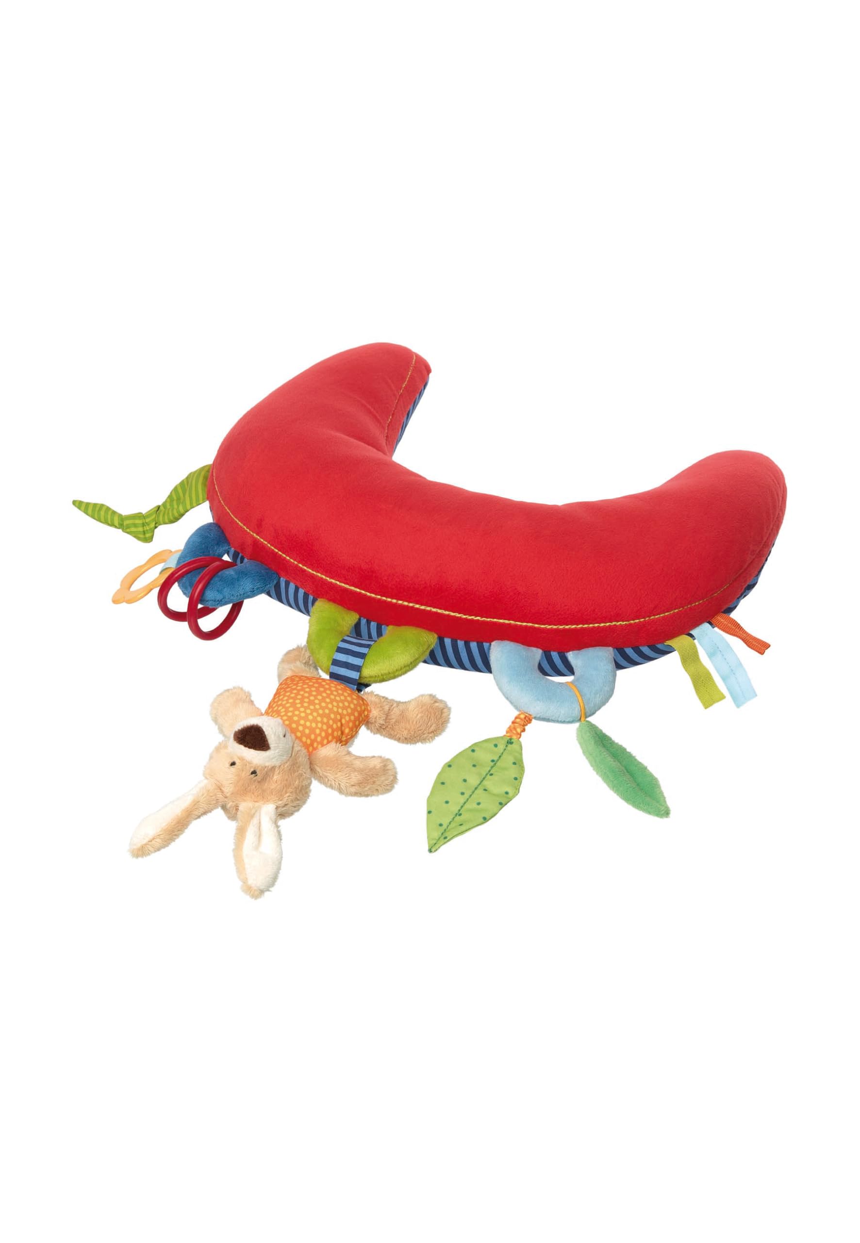 Sigikid Sigikid42153 - Cuscino da Gioco Activity PlayQ, 37 x 36 x 9 cm, Multicolore, 37 x 36 x 9 cm