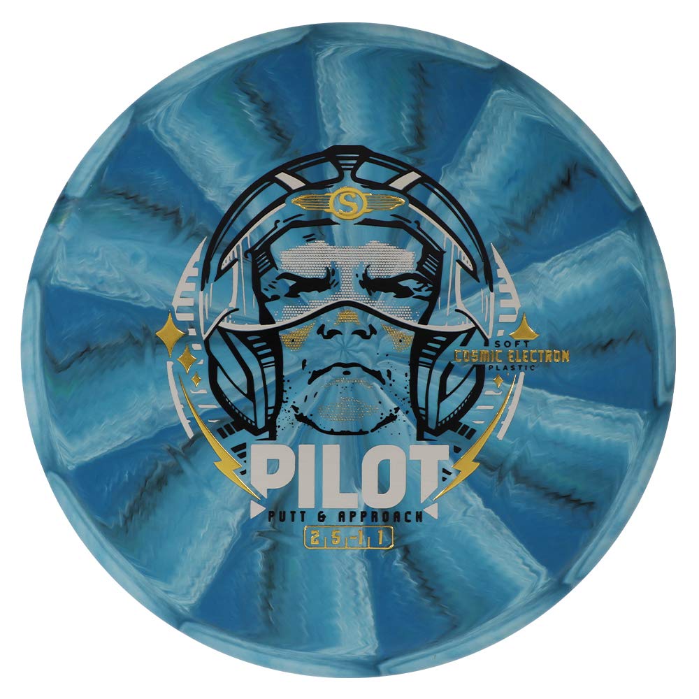 Streamline Discs Cosmic Electron Pilot (Soft) Disc Golf Putter (170-175g / Colors May Vary)