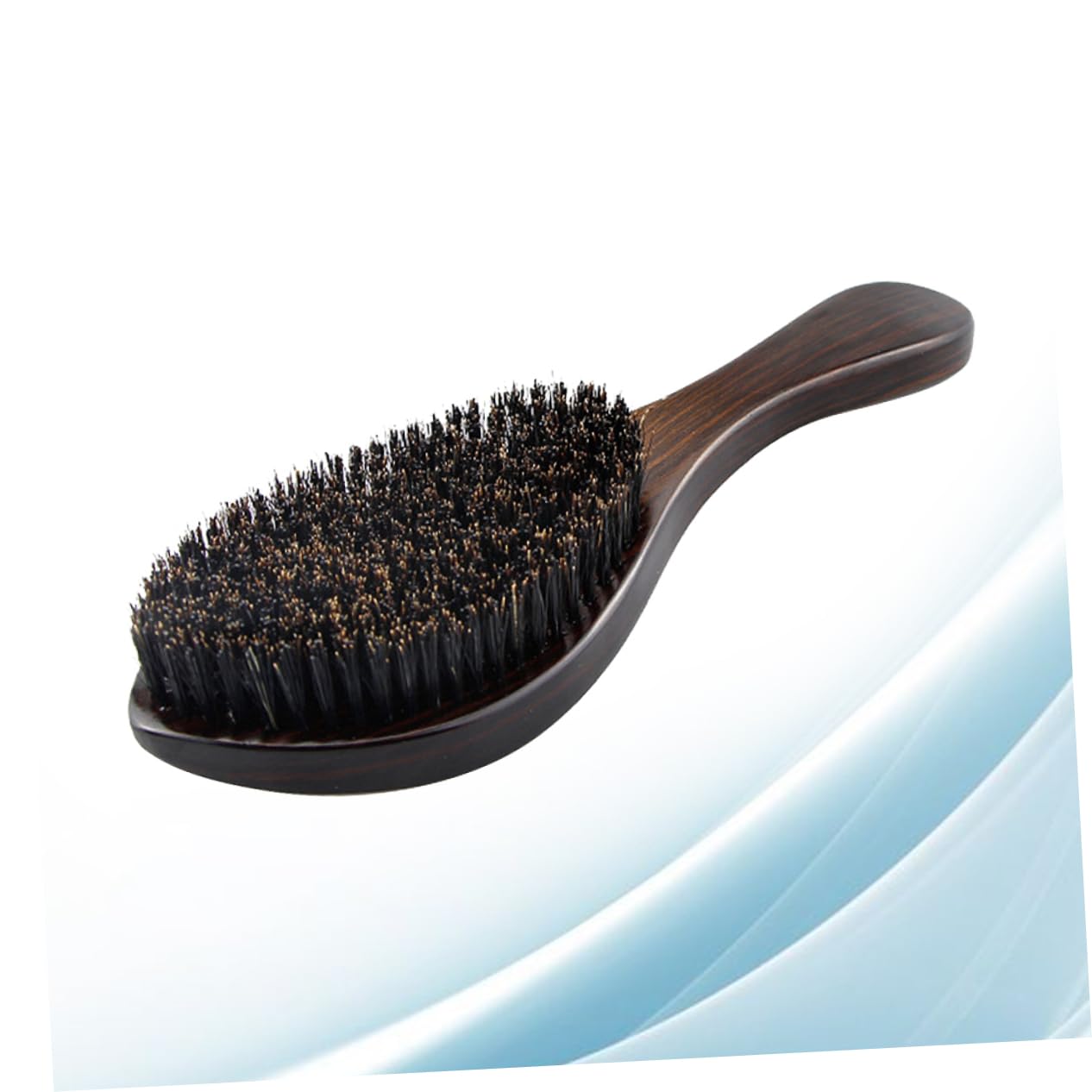 FRCOLOR 2pezzi Spazzola Per Barba Legno Con Setole Naturali Accessorio Portatile Per Styling Della Barba Per Uomini Design Professionale e Sicuro Per La