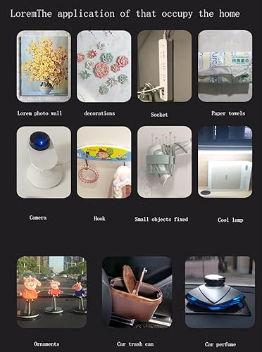 Miniatura 6 de Cinta de espuma negra, cinta autoadhesiva de doble cara, incluye rectángulo, círculo y cuadrado