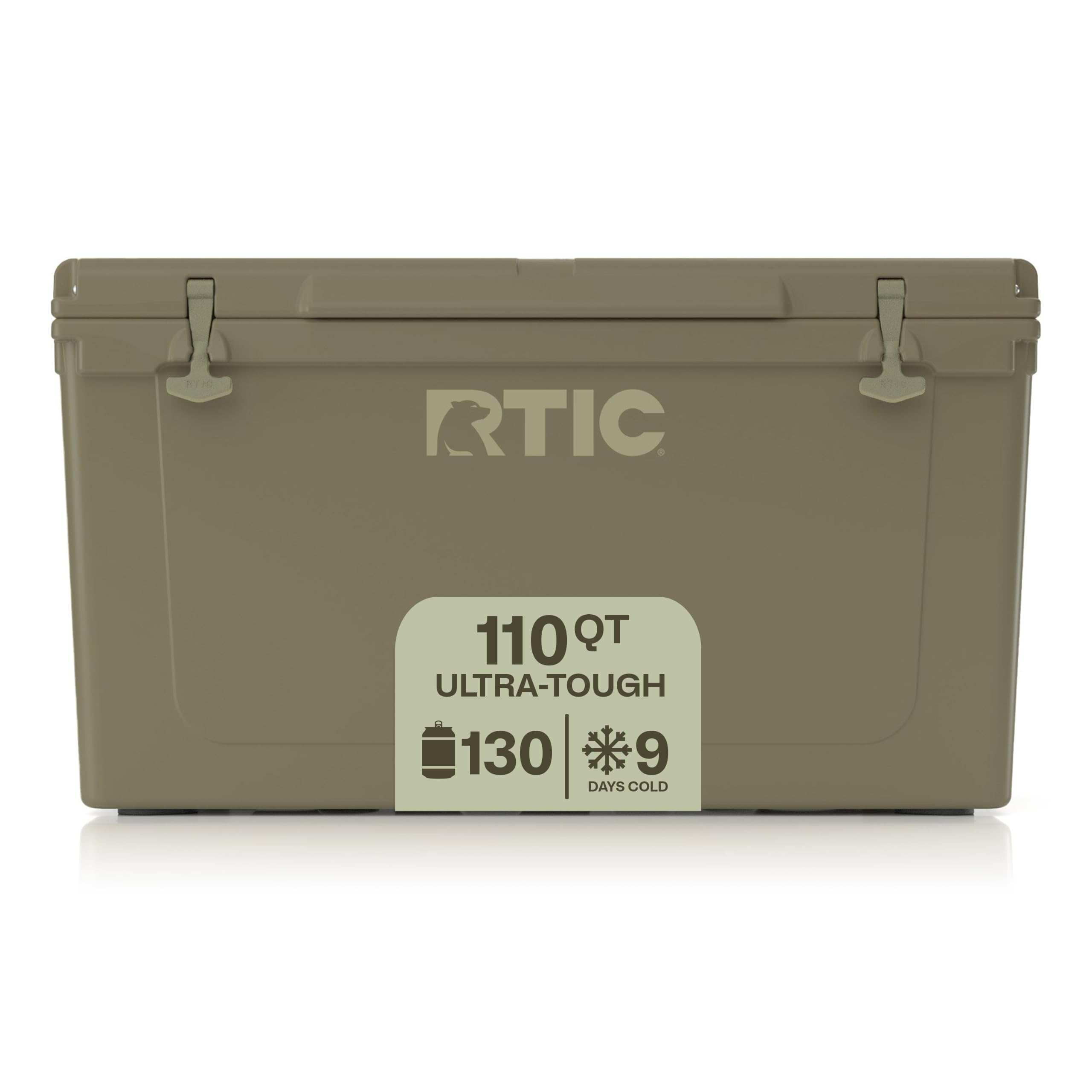110 QT Ultra-Tough Hard Cooler | Portable Hard Ice Chest Box for Beach, Drinks, Camping, Picnic, Fishing, Boat and Barbecue