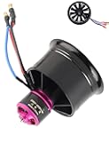 50mm EDF Motor KV4300,High Thrust Jet Engine Fan,77g Lightweight w/Pre-Soldered ESC for RC Fighters (4S)
