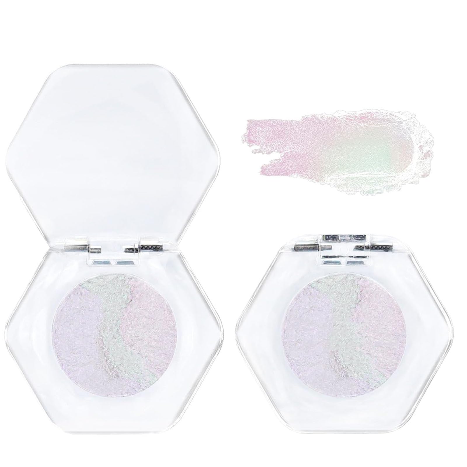 Adriana Nicole Cosmetics Eyeshadow,2 Pcs Adrianna Nicole Eyeshadow,Single Color-Shifting Eyeshadow,Holographic Glitter Multichrome Eyeshadows Makeup,Eyeshadow With Exquisite Glitters (01)