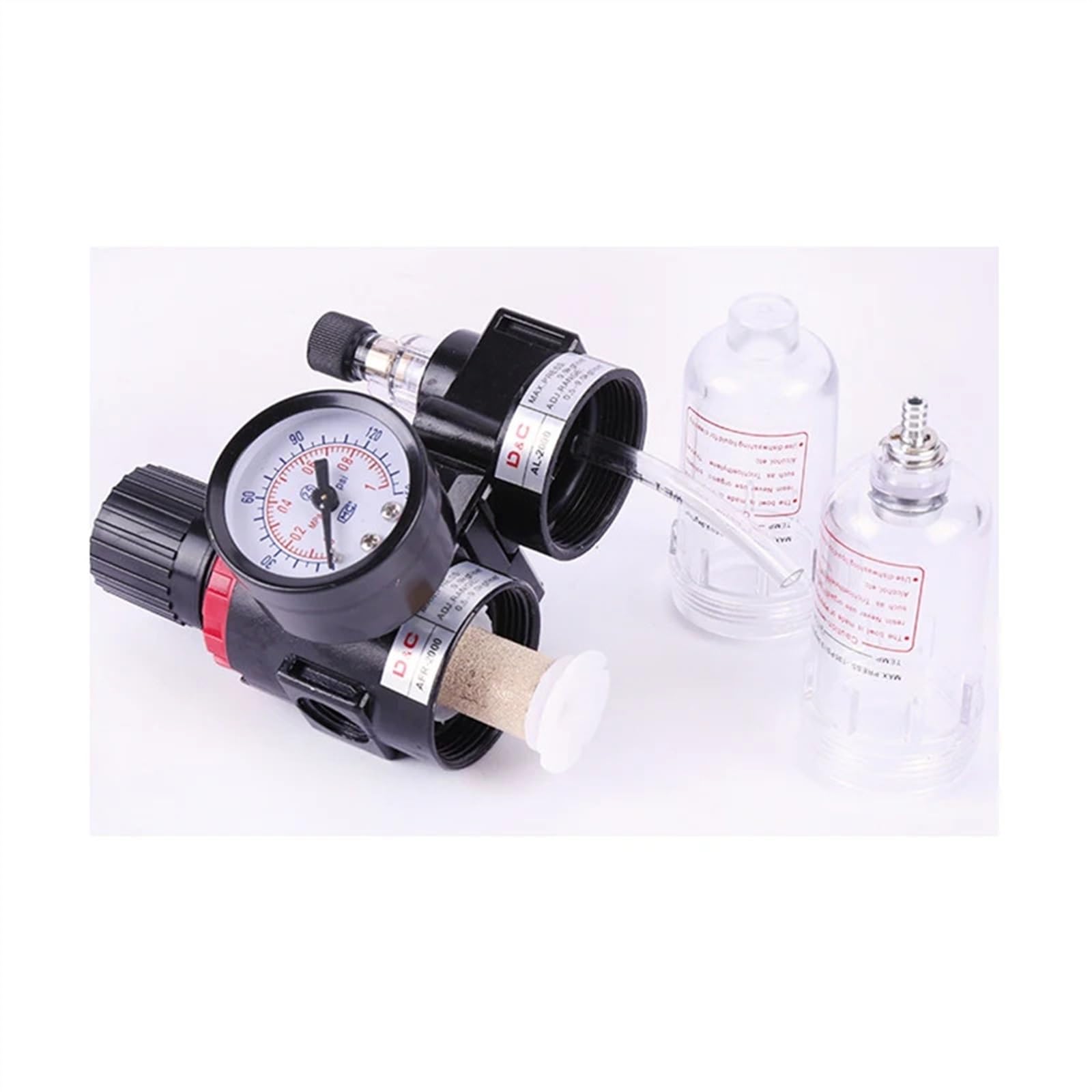 AFC-2000 regulator filtra pneumatycznego jednostka uzdatniania powietrza przełączniki ciśnienia manometr AFC2000 z mocowaniem PC do sprężarek