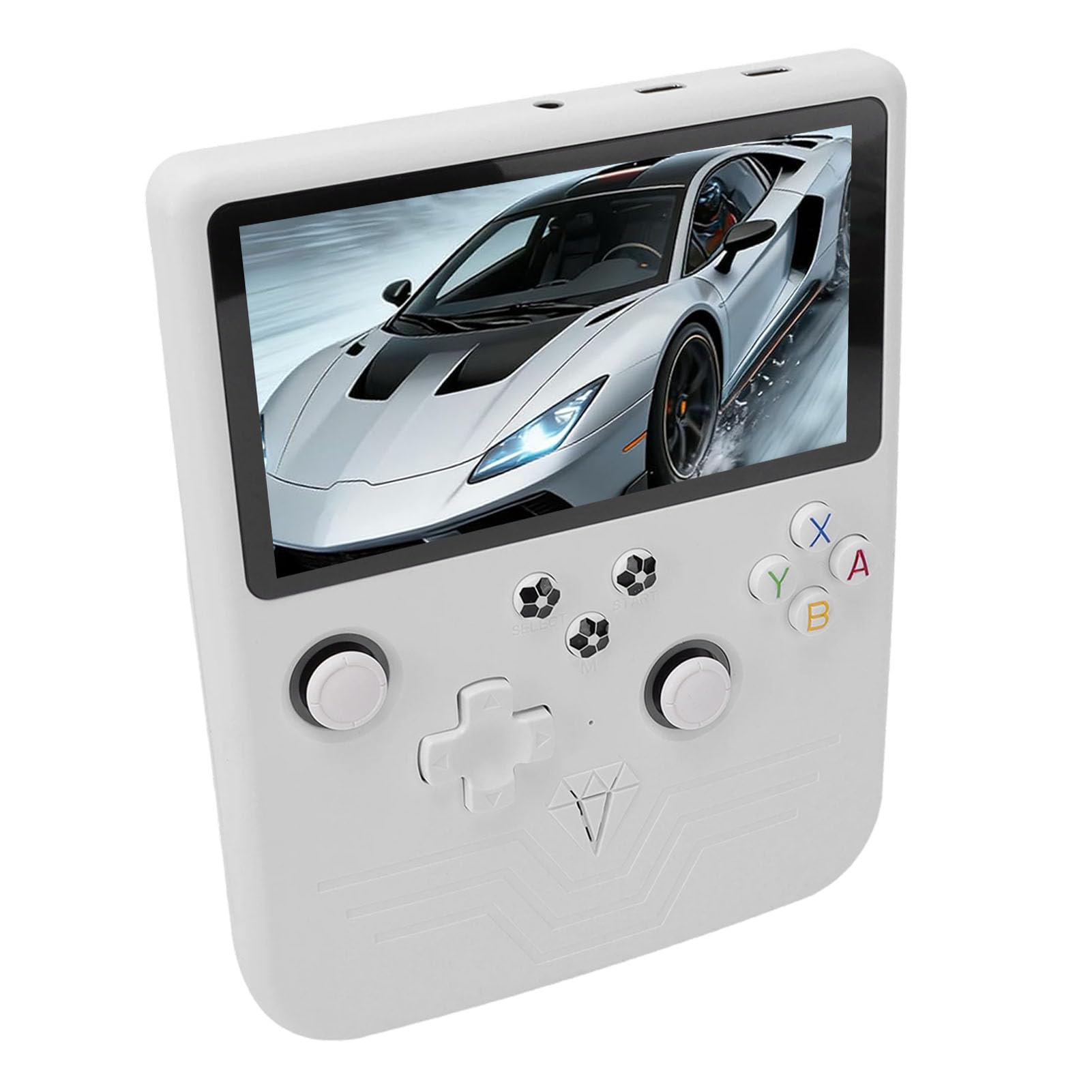 Consola de Juegos Portátil Consola de Juegos Retro Portátil con Pantalla HD de 6 Pulgadas para Entusiastas de los y Viajeros (Blanca)