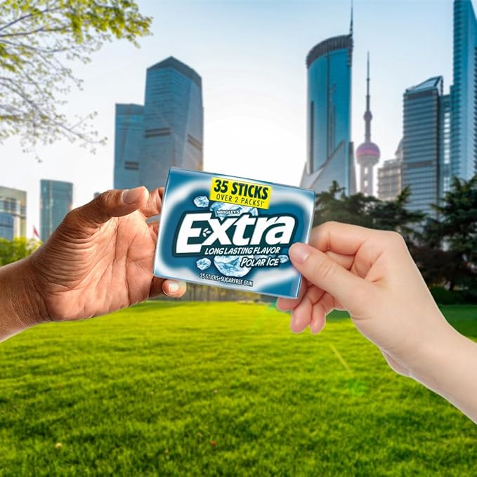 Chicle Extra Polar Ice Sin Azúcar, Pack de 35 Unidades miniatura 8