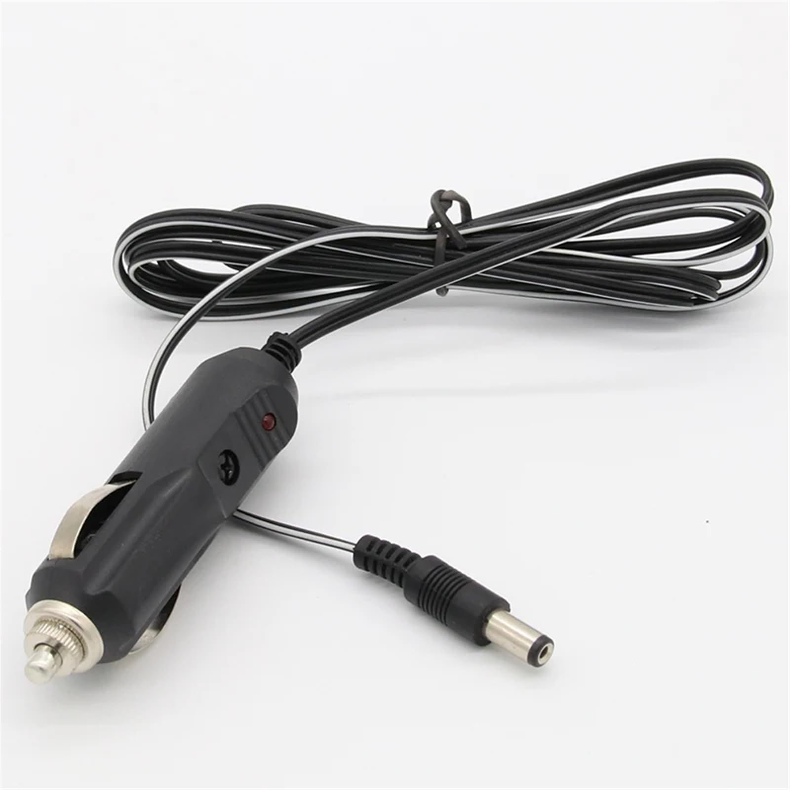 Accendisigari per auto, 5,5 x 2,1 mm, connettore di alimentazione fuso, con luce a LED e 1,5 m, 1 pezzo