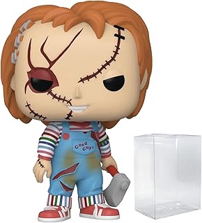 POP Bride of Chucky - Chucky Funko Pop! Vinyl Figure (Bundled with Compatible Pop Box Protector Case), Multicolor, 3.75 inches, Orange