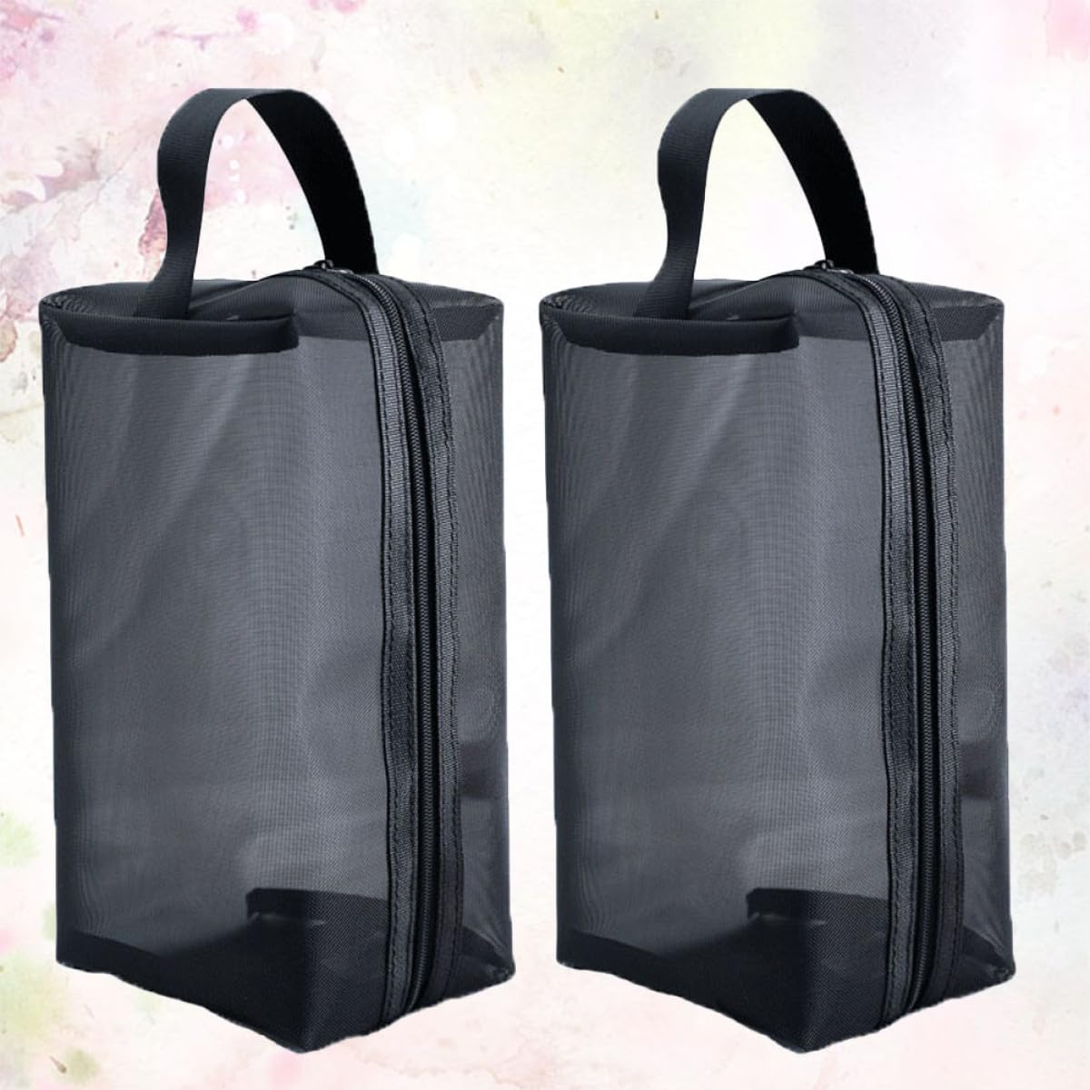 Didiseaon 6 Piezas Bolsa de Almacenamiento de Malla Bolsa de Almacenamiento con Cremallera de Malla Neceser para Maquillaje Bolsas organizadoras para Viajar Neceser Exterior