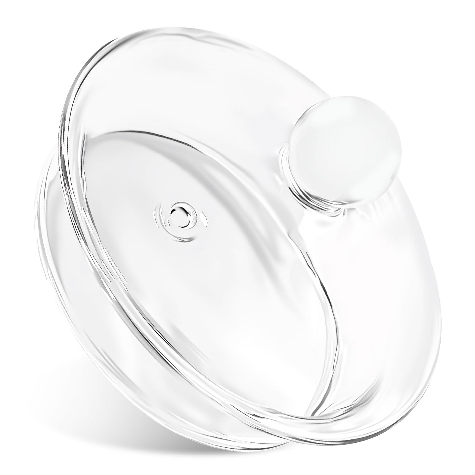 Glass Teapot Lid Replacement for Teabloom Celebration Glass Teapot, Replacement Clear Lid, Borosilicate Top for 34-40 oz Tea Pots,Kettle, Stovetop & Dishwasher Safe Tea Pot Cover