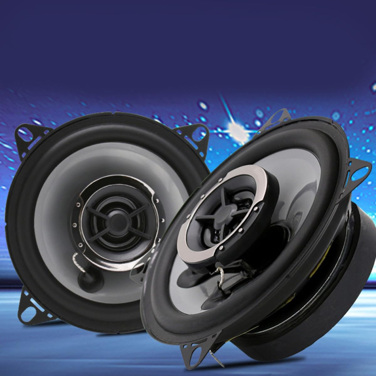 2 Piezas Altavoz Coaxial 150 de 4 Pulgadas, Doble Cono para Coche