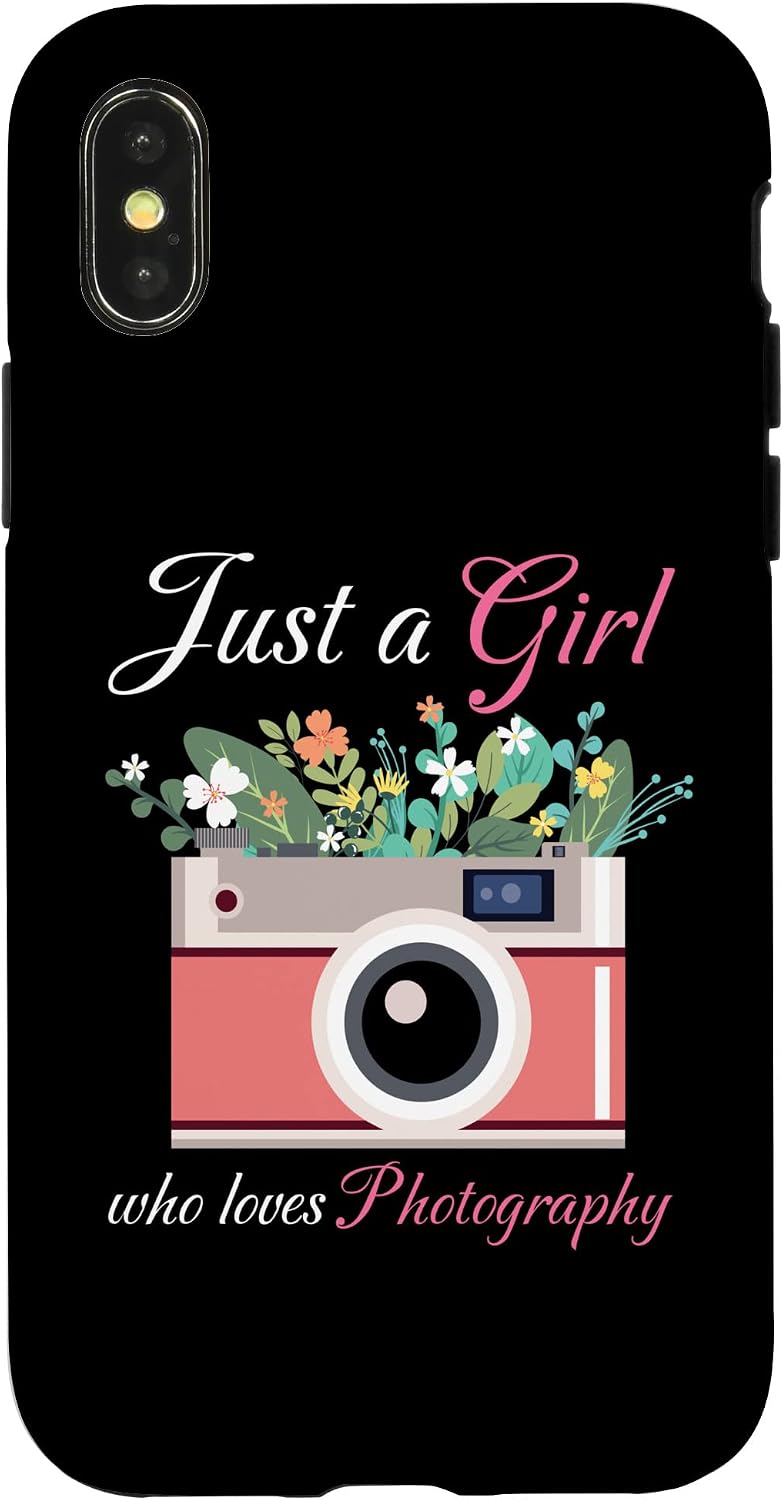 iPhone XR Just A Girl Who Loves Photography Tee Photographer Case image 5