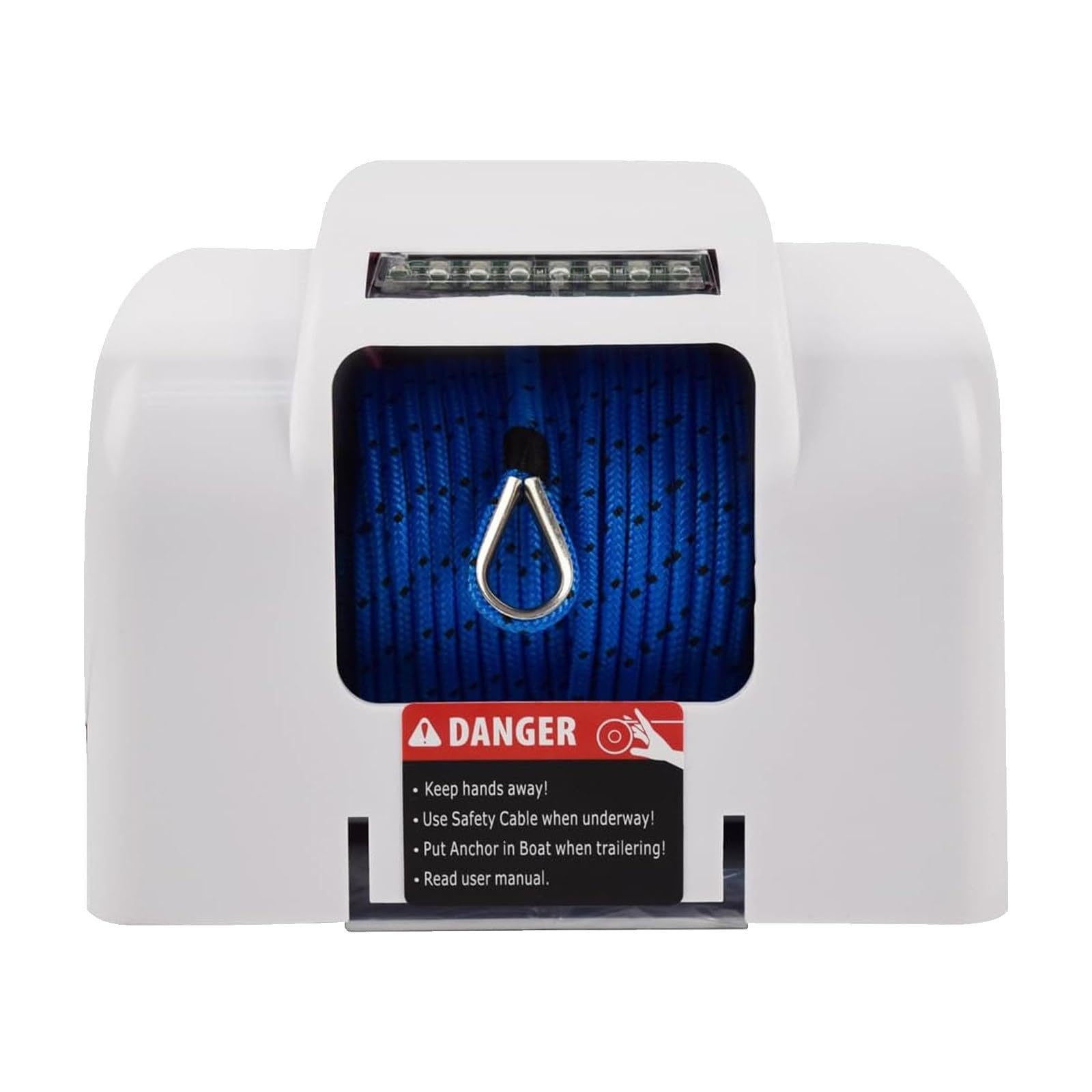 Elektryczna WciąGarka Kotwiczna 12 V Do łOdzi, UciąG 318 Kg, Lina 31 M, Ze OśWietleniem Led, Do łOdzi Pontonowych, PokłAdowych CordlessControl