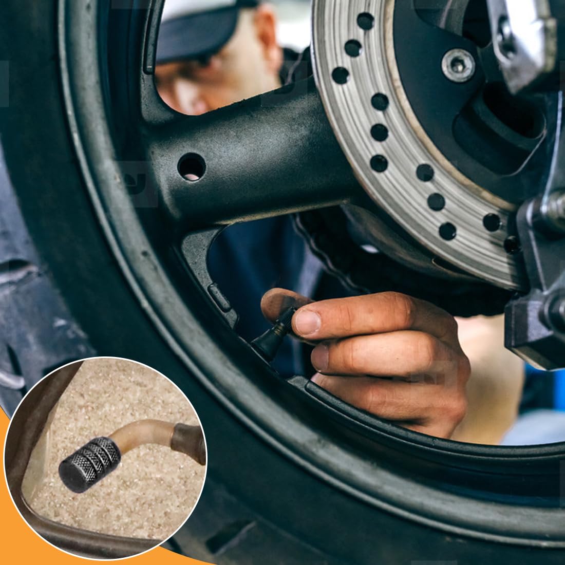 Sufilux - Coprivalvola per pneumatici auto, 4 pezzi, coprivalvola