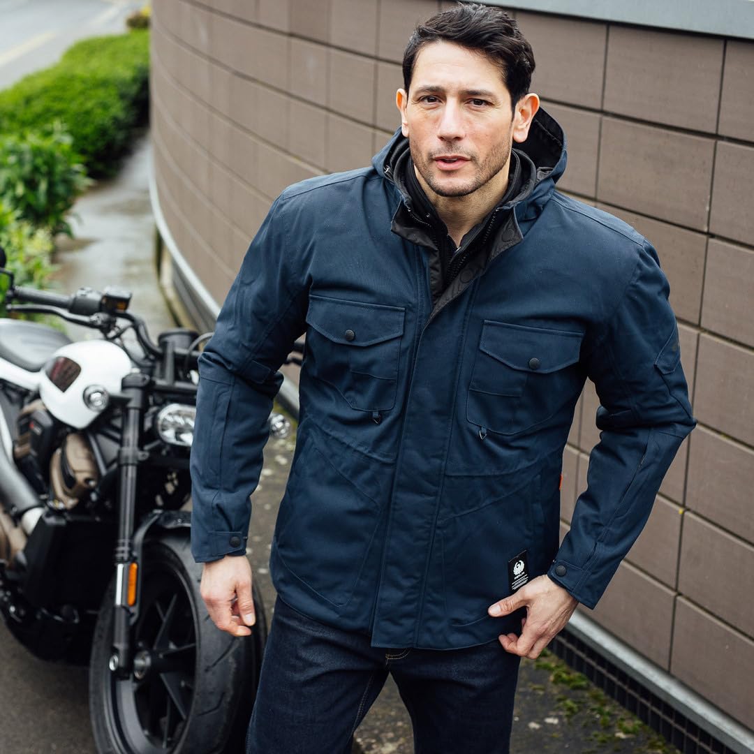 Merlin Jagger Urban Utility D3O Kurtka tekstylna motocyklowa, ciemnoniebieski, 3XL